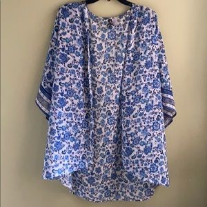 Blue and White Kimono